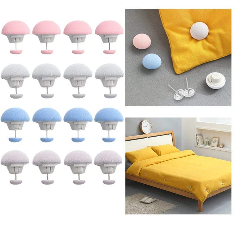Premium Mushroom style bedsheet clips pick of 4 - Image 3