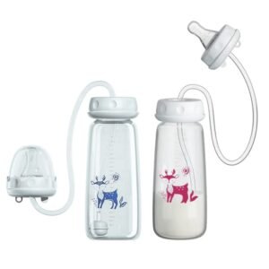 Hand free baby feeding bottal