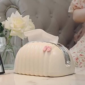 photo_1787417428081_4 Decorative Shell Tissue Box Case Designed With An Elegant And Modern Style To Enhance Any Living Space.