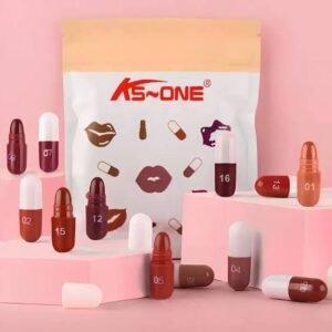 KS-ONE Matte Mini Capsule Lipstick Set.  18-piece