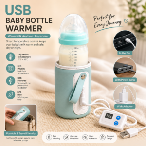 read USB Baby Bottle Warmer. Featuring an adjustable temperature control and digital temperature display,