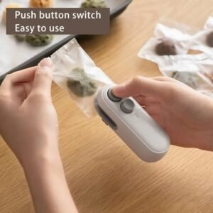 Portable Heat Sealer Machine for Food Bags – USB Rechargeable